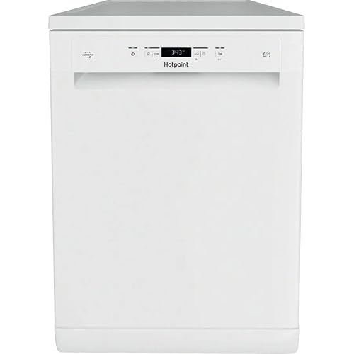 Image of H3FC14BN7AWUK Freestanding Dishwasher, 14 Place Settings, 9 Programmes, Adjustable Baskets, Energy Efficient, Quiet Operation, Rapid Wash, White