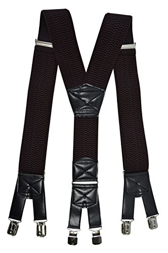 Olata Tirantes para Hombre de 6 Clips En Forma De Y Extra Anchos 5 cm. Marrón Cover