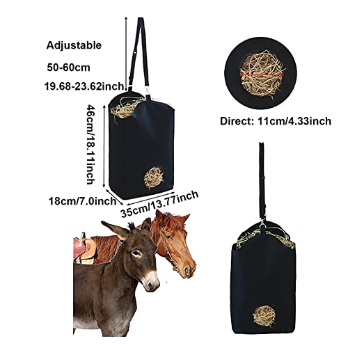 Sacos de feno de alimentação lenta para cavalos, alimentador de feno de cabra, sacos de alimentação