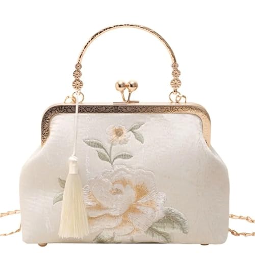 Sac de soirée brodé anti-encombrement, sac à main élégant pour cérémonie