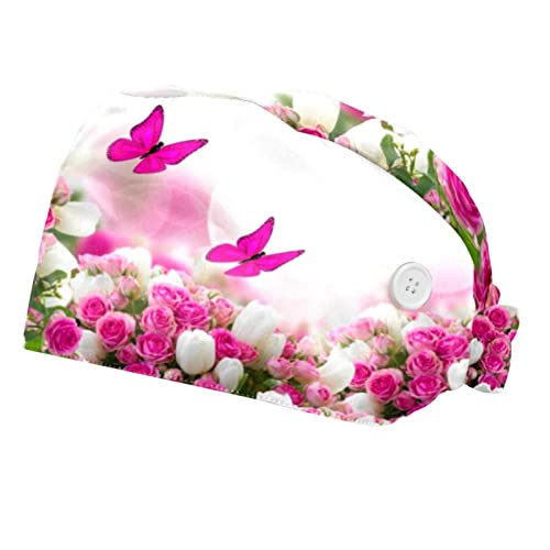 Chapeaux bouffants 2PCS pour contenir les cheveux longs et absorber la transpiration