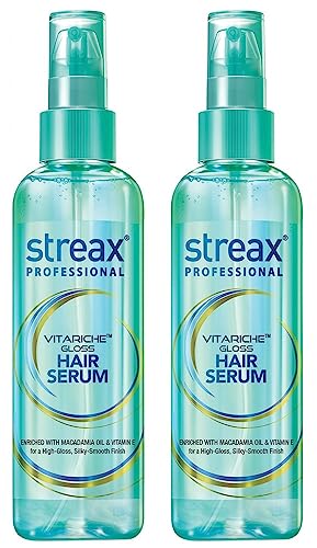 Streax Professional VitaRiche Gloss Hair Serum 200 ml x Pack of 2