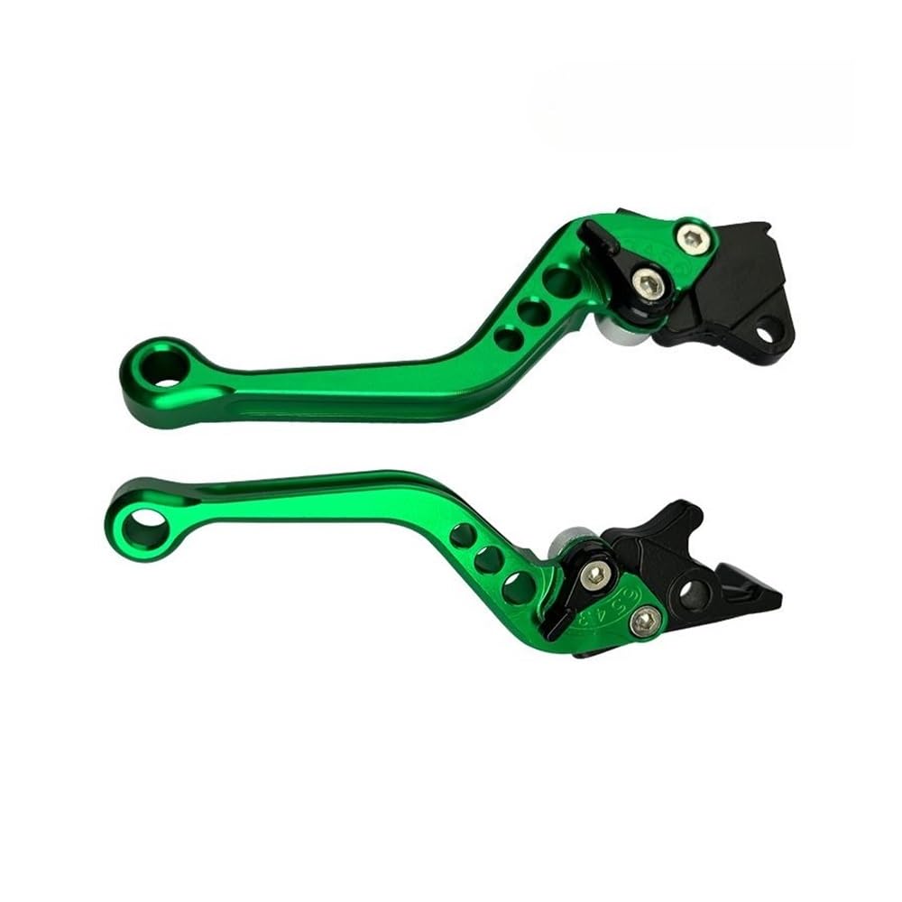 Zdgxfhsrh Green Motorcycle Brake Clutch Levers 2Pc Universa Motorcycle Adjustable Brake Clutch Levers Motorbike Lever Handle Bar Grips(Green)