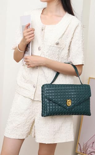 Image of Woven Bags for Women Clutch Bag Cross Body Bag Trendy Totes Hobo Purse Summer Shoulder Bag Handbag for Work Party