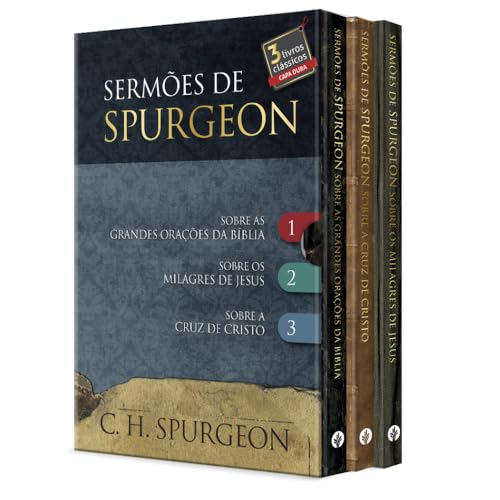 Sermões de Spurgeon - 3 livros - Box 1: 3 livros do príncipe dos pregadores
