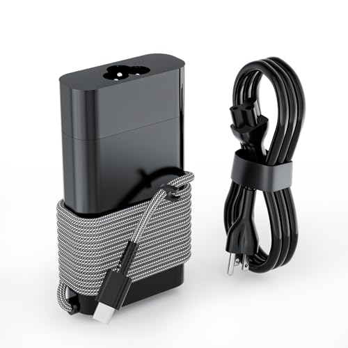 Image of 65W 45W Type C Laptop Charger for HP ProBook Chromebook EliteBook Envy | AC Adapter Fit for HP ProBook 440 450 G8-G11, Elite x2 1012, Pavilion , Spectre x360 SM65CL L65505-002 Power Supply Cord