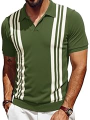 Army Green White Stripe