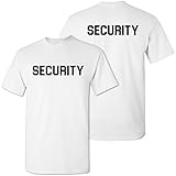UGP Campus Apparel Security, Bouncer - Event Safety, Military, Law, Officer, Guard - Adult Cotton T-Shirt - 3X-Large - White
