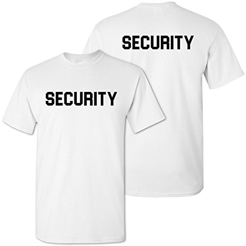 UGP Campus Apparel Security, Bouncer - Event Safety, Military, Law, Officer, Guard - Adult Cotton T-Shirt - 3X-Large - White