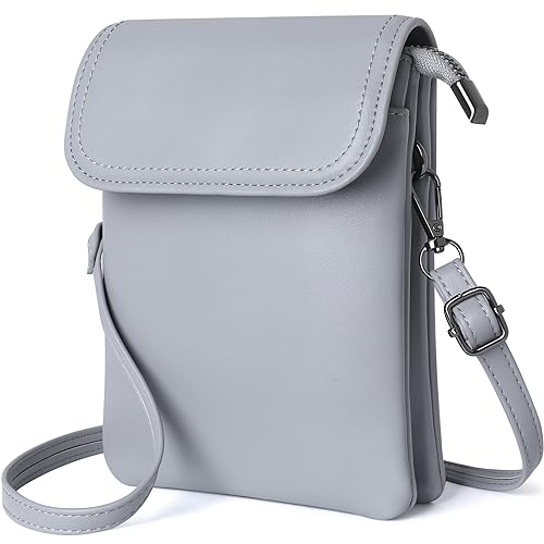 Image of KUKOO Small Crossbody Bags for Women PU Leather Cell Phone Purse Wallet with Credit Card Slots