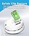SITERLINK Smoke Detectors Battery Operated, Smoke Alarm with Test-Silence Button, Photoelectric Sensor Fire Alarms Smoke Detectors with LED Lights, UL Listed Fire Alarm for House, GS528A, 3 Packs