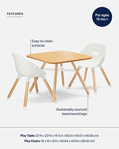 Lalo-The-Play-Kit-Kids-Table-and-Chairs-Set-with-Sustainably-Sourced-Wood-Kids-Table-Set-of-2-Non-Toxic-Bucket-Seat-Kids-Chairs-Safe-and-Comfortable-NaturalCoconut Lalo The Play Kit Kids Table and Chairs Set with Sustainably Sourced Wood Kids Table Set of 2 Non Toxic Bucket Seat Kids Chairs Safe and Comfortable NaturalCoconut
