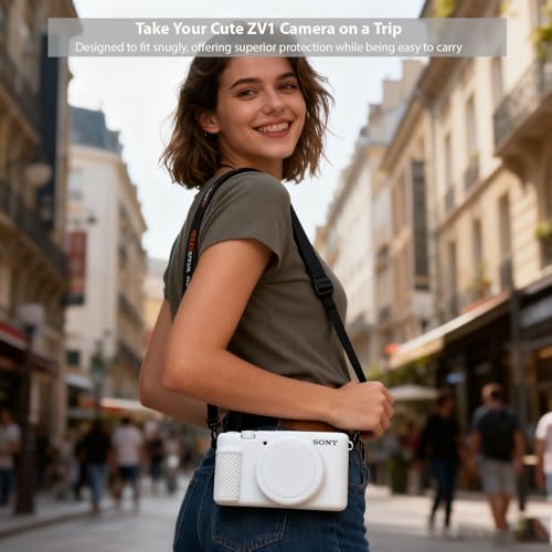 Funda para cámara Sony ZV1 silicona blanca miniatura 4