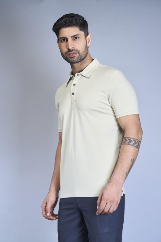 Image of Interwove Bamboo Knitted Polo T-Shirt