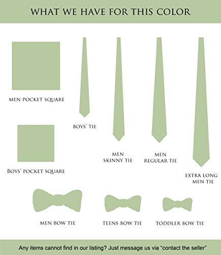 Zenxus Pre-Tied Bow Ties, Formal Solid Tuxedo Bowties, 3 Sizes For Toddlers, Boys And Youths, Sage Green #TOP6