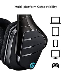 Logitech G933 Artemis Spectrum Casque Gamer sans Fil, Son Surround 7.1 DTS Headphone:X, Transducteurs Pro-G 40 mm, 2,4 GHz, Jack Audio 3,5 mm, RVB Lightsync, PC/Mac/Xbox One/PS4/Nintendo Switch Noir - Les Beatles, Paul McCartney, John Lennon, RIngo Starr, George Harrison Logitech G933 Artemis Spectrum Casque Gamer sans Fil, Son Surround 7.1 DTS Headphone:X, Transducteurs Pro-G 40 mm, 2,4 GHz, Jack Audio 3,5 mm, RVB Lightsync, PC/Mac/Xbox One/PS4/Nintendo Switch Noir – Image 5