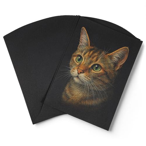 150 Sheets Black Paper Sketchbook 9x12 150 GSM /100 Lbs Black Sketch Pad Heavyweight Sketch Drawing Paper Acid-Free Drawing Papers for Pencil Charcoal Gel Pen Metallic Marker