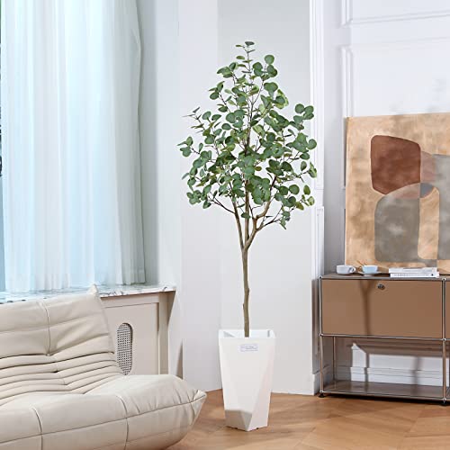 SOGUYI-6ft-Artificial-Eucalyptus-Tree-Fake-Eucalyptus-Tree-with-Green-Silver-Dollar-Leaves-Silk-Faux-Eucalyptus-Tree-with-Plastic-Nursery-Pot-Artificial-Plants-for-Home-Office-Indoor-Decor2-Pack