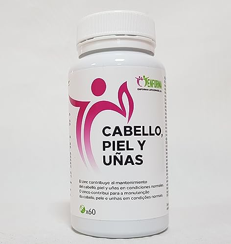 Enforma Life Vitaminas Cabello piel y Uñas Colageno marino hidrolizado, zinc, levadura de cerveza,...