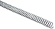 Fellowes ESP026 Spiralbindung, Metall, für Einband, 5:1, (59 Löcher), 26 mm 34 mm silber metallic