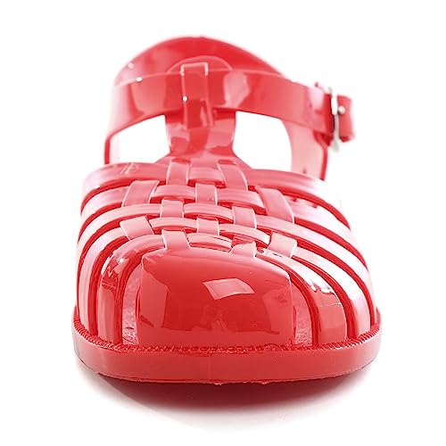 Image of Hee grand Crystal Jelly Heel Sandals for Women Summer Beach Jelly Shoes