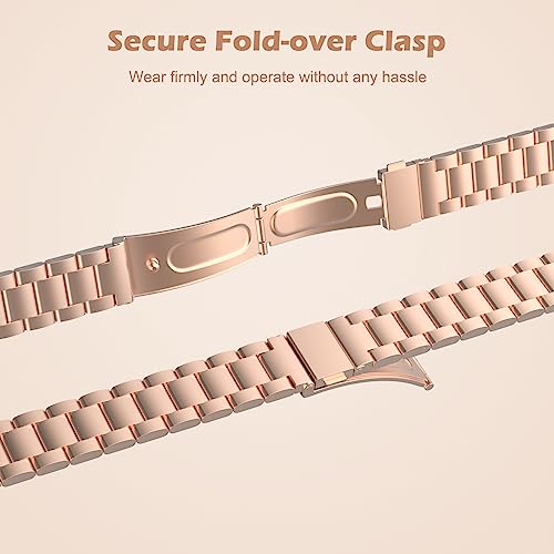 MoKo Slim Metal Band Compatible with Apple Watch Series 11/10 42mm, 9/8/7 41mm, SE3/SE2/SE/6/5/4 40mm, 3/2/1 38mm - Image 4