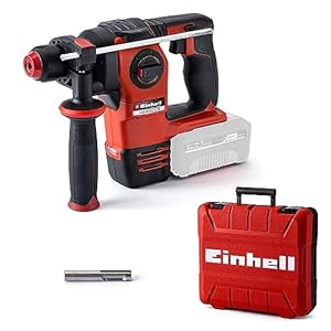 einhell professional marteau perforateur sans fil herocco solo power x change (18v, 2.2j, sds plus, avec coffret de transport e box, moteur sans charbon) livre sans batterie ni chargeur