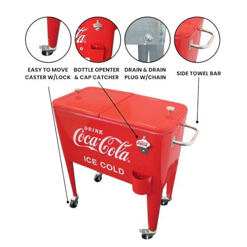 60 Quart Coca-Cola Coolers