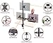 Stand Steady Triple Monitor Desk Stand with Clamp-On Base, for Home or Office Use, Height Adjustable Computer Monitor Stand with Full Articulation Mounts, Fits Most LCD/LED Monitors 13-32 Inches