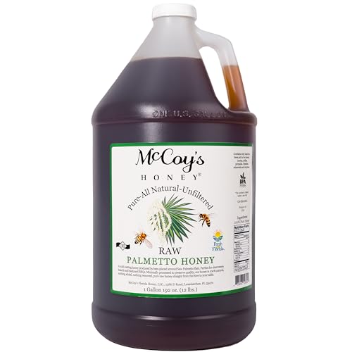 Miel pura natural cruda McCoy's Palmetto 1 gal