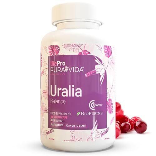 Life Pro Pura Vida Cranberry Uralia 180 gélules végétaliennes - pour la cystite et les voies urinaires - Formule naturelle à base de D-mannose, de...