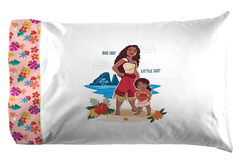 Sábanas infantiles Moana Jay Franco que no se deforman juego de cama rosa 4 piezas 5