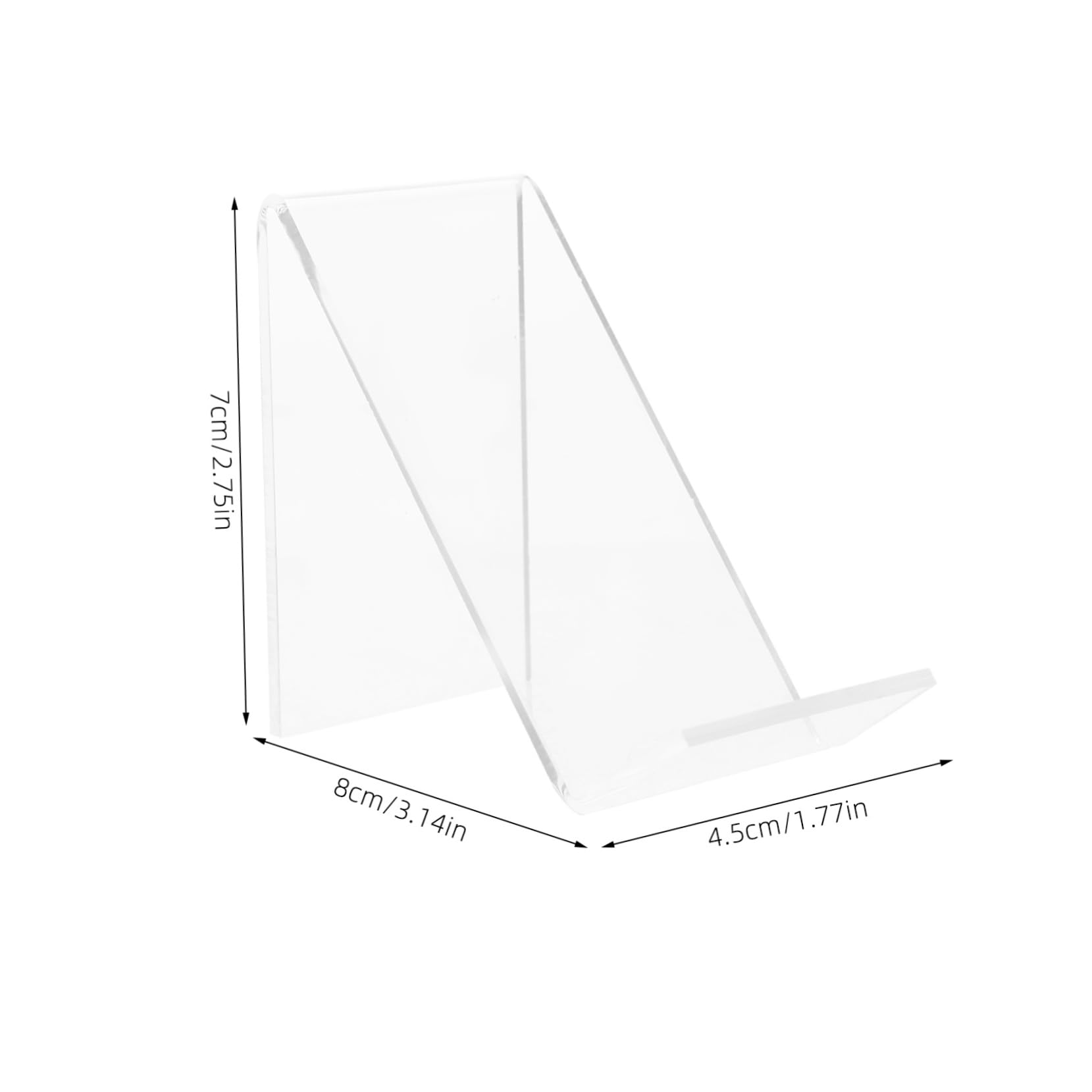 OUNONA 6pcs Boys and Girls Shoe Rack Acrylic Shoe Display Stands Sneaker Holder