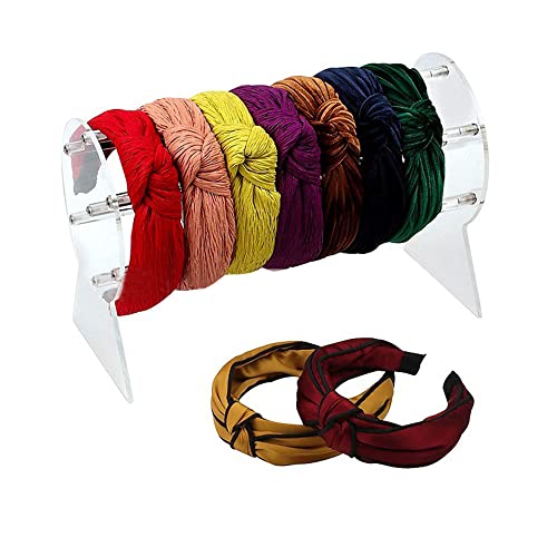 Haarreif Ständer Acryl Transparent, Ständer für Haarreifen, Organizer für Schmuck Haarnadel Uhren Ketten Armbänder Stirnband, Haarreif Halterung Cover