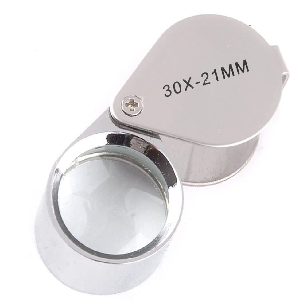 ILamvie Lente D'Ingrandimento 30x 60x Con Luce LED - Portatile Per Gioielli, Diamanti, Monete E Collezionismo