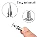 360 Pcs Punk Spikes and Studs Kit, Multiple Size Cone Spikes for Clothes, Punk Rock Style Studs and Spikes for DIY Leathercraft Decoration, Suitable for Clothing, Dog Collars, Belts, Bags (15.53oz)