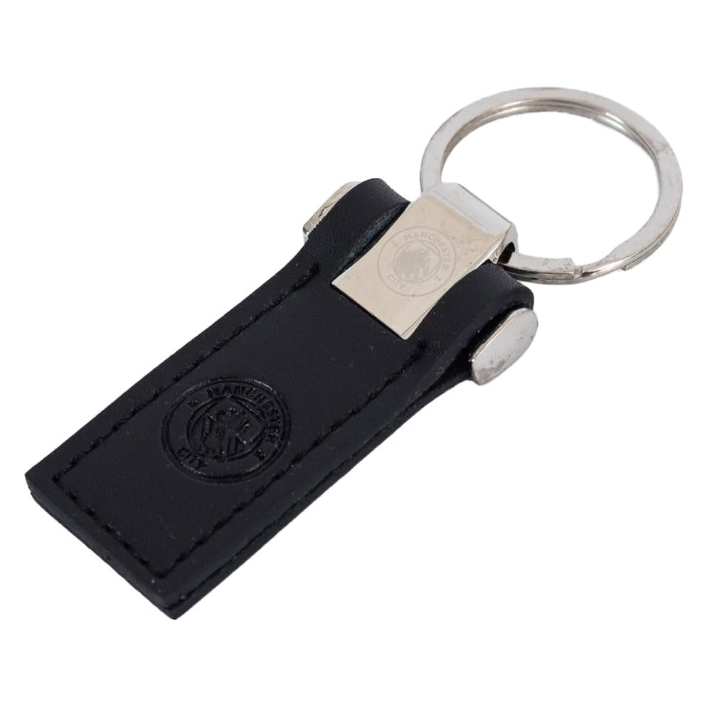 Manchester City FC Leather Keyring, Keyrings, Sports, Gift