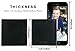 Bullz Genuine Nappa Cow Leather Thick Dual Credit Card ID Flap Quad Fold Large Bifold Mens Wallet Passcase RFID