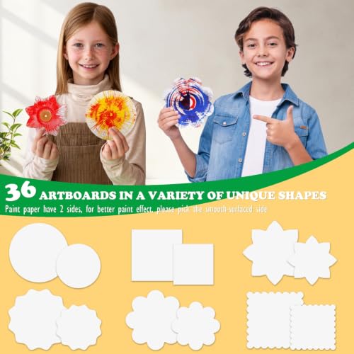 Spin Art Maschine für Kinder 4-12 Jahre - Malset mit Drehscheibe & 7 Farben – Ansicht 5