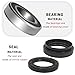 Front Wheel Bearing Seals Kit Compatible with Suzuki Eiger 400 LTA400 LTA400F Vinson 500 LTA500F LTF500F 2002-2007 King Quad 250 300 400 LTF300F LTF400F 1991-2015 Quadrunner 250 500 LTF250/F