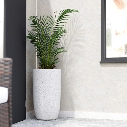 Image of YUCCABE ITALIA FOXB TPC 24 INCH Pots for Plants Highly Durable Polymers Lightweight Indoor Outdoor Plant Pots, Flower Pot Gamla Tree Planter Container Planters for Living Room, Balcony, Garden