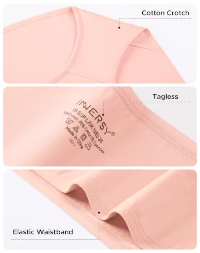 Image of INNERSY Women's Cotton Underwear Low Rise Hipster Panties 6-Pack