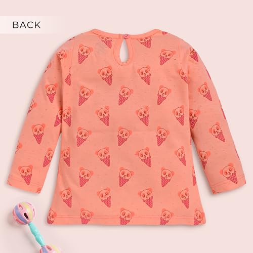 Image of LuvLap Baby Girls 100% Cotton Full Sleeve Girls Top, Pack of 02