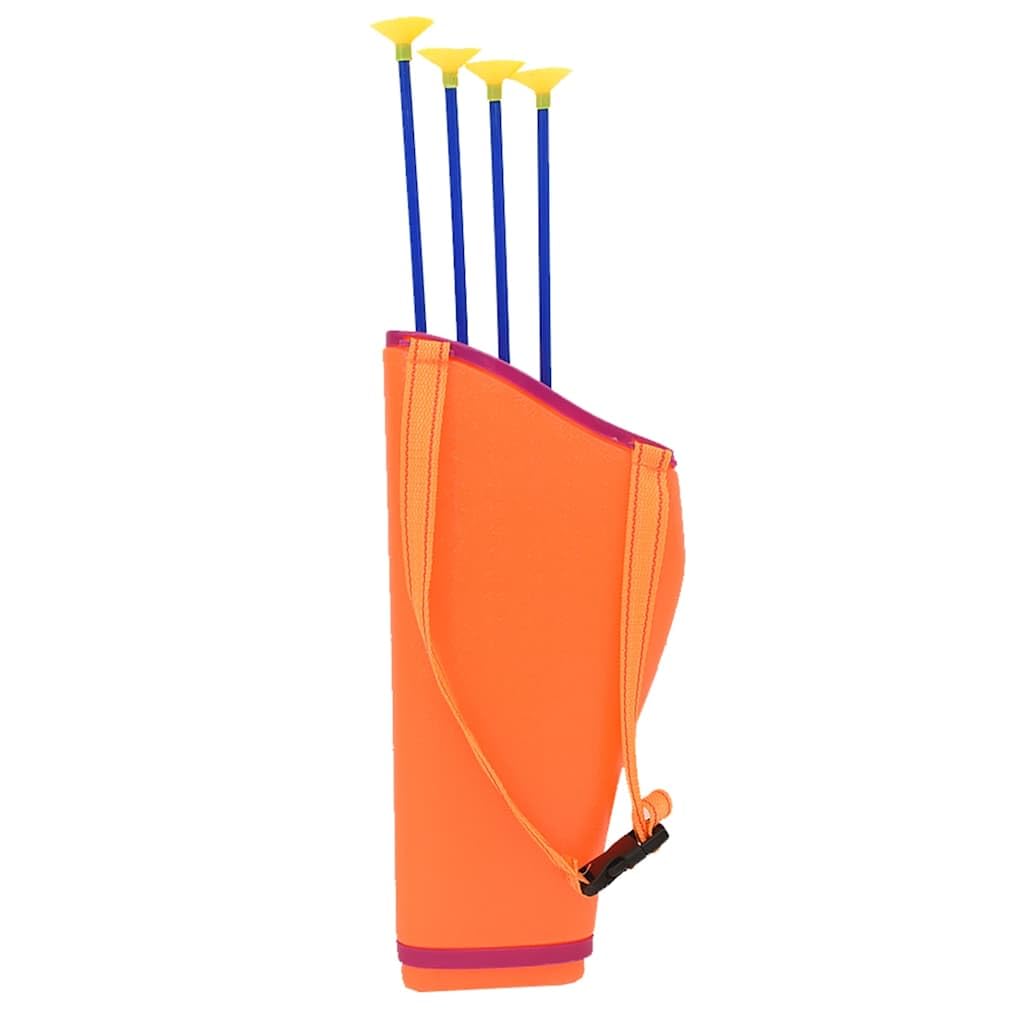 Set di tiro con l'arco per bambini in ABS con arco da 76 cm, 4 frecce con punta a ventosa e porta frecce, ideale come giocattolo sportivo per esterni, giardino, gioco di movimento, abilità
