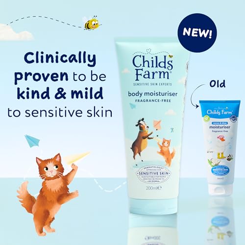 Childs Farm Kids Moisturiser, Fragrance Free, Cocoa & Shea, 200 ml (Pack of 1) - Image 2