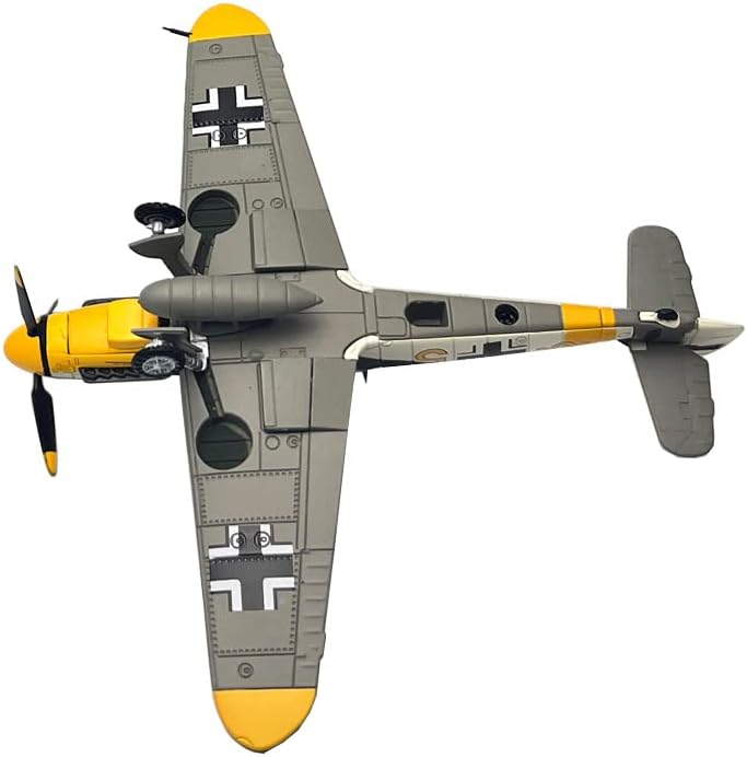 Miniatura 7 de 172 Escala WWII Alemán Messerschmitt BF109 Metal Fighter Modelo Militar Modelo Diecast Plane Modelo Regalo Ornamento Colección