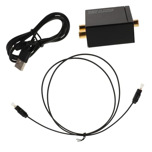 HONMEET Optical to Analog Audio Converter with Jack Digital Adapter for Tvs and Rvs Easy Setup Portable Converter for Sound Transmission