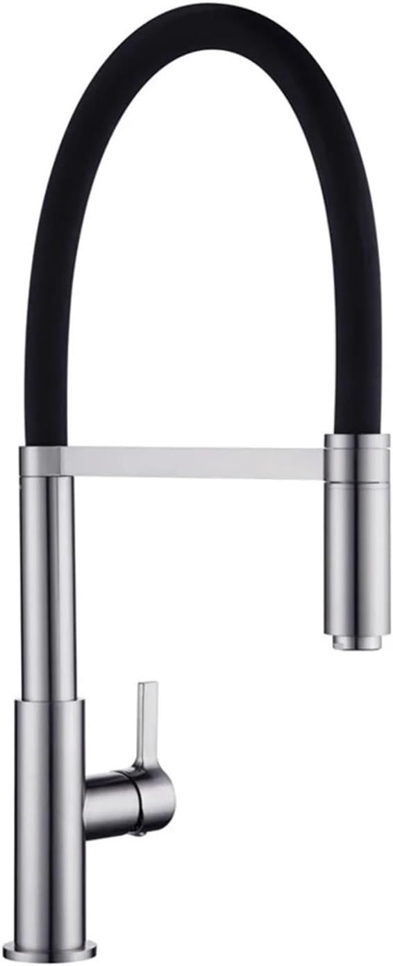 Kitchen Faucets 360 Swivel Solid Brass Single Handle Mixer Sink Tap Pull Out Down