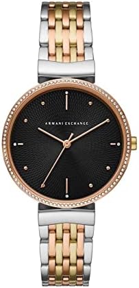 Armani Exchange Watch For Women, Quarz-Dreizeigerwerk und 36mm Ge...