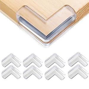 Safety Corner Protectors Guards, 8Pcs Baby Proofing Safety Corner Clear Furniture Table Corner Protection, Kids Soft…